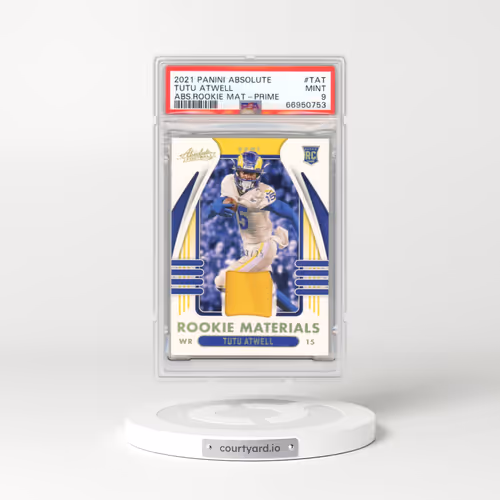 2021 Panini Absolute Absolute Rookie Materials #TAT Tutu Atwell - Prime (PSA 9 MINT)