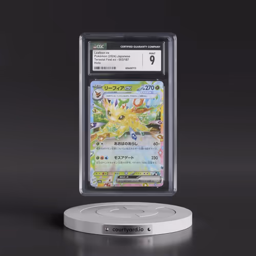 2024 High Class Pack: Terastal Fest ex - sv8a #003/187 Leafeon ex - Holo (CGC 9 MINT)