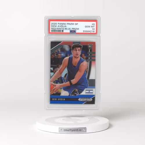 2020 Panini Prizm Draft Picks #6 Deni Avdija - Red/White/Blue Prizm (PSA 10 GEM MINT)