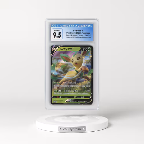 2019 Sword & Shield Promos #268/S-P Leafeon V - Holo Leafeon VSTAR Special Card Set (CGC 10 GEM MINT)