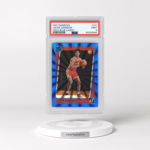 2021 Panini Donruss #231 Jalen Johnson - Holo Blue Laser (PSA 9 MINT)
