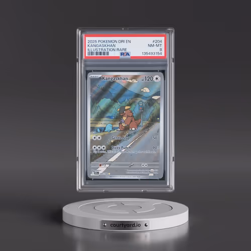 2025 Pokémon Dri EN-Destined Rivals #204 Kangaskhan - Illustration Rare (PSA 8 NM-MT)