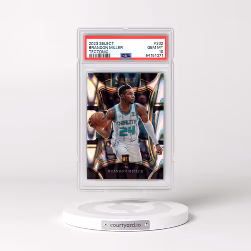 2023 Panini Select #332 Brandon Miller - Tectonic (PSA 10 GEM MINT)
