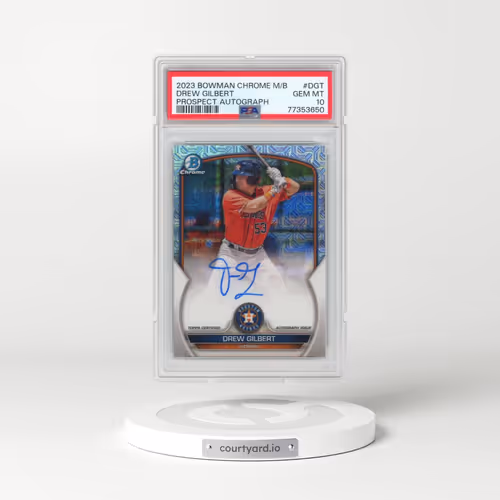 2023 Bowman Mega Box Chrome Prospect Autographs #DGT Drew Gilbert (PSA 10 GEM MINT)