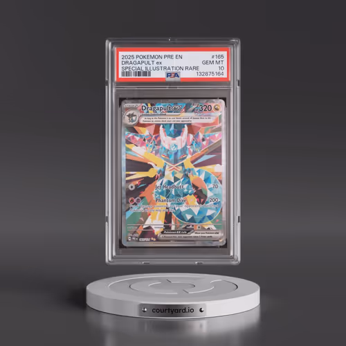 2025 Pokémon Pre EN-Prismatic Evolutions #165 Dragapult EX - Holo Special Illustration Rare (PSA 10
