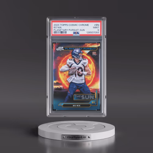 2024 Topps Cosmic Chrome Planetary Pursuit #BN Bo Nix - Sun (PSA 9 MINT)