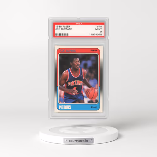 1988 Fleer #40 Joe Dumars (PSA 9 MINT)