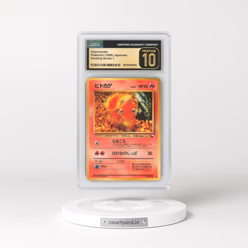 1998 Japanese Vending Series 1 Charmander - Glossy with Rarity Symbol (CGC 10 PRISTINE)