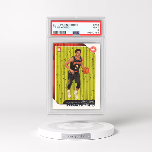 2018 Panini Hoops #250 Trae Young (PSA 9 MINT)