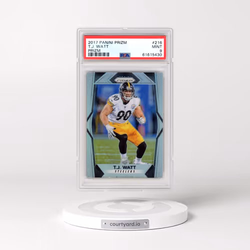 2017 Panini Prizm #216 T.J. Watt - Prizm (PSA 9 MINT)