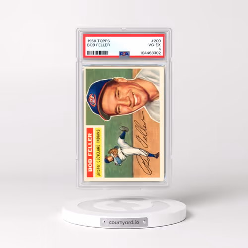 1956 Topps #200 Bob Feller (PSA 4 VG-EX)