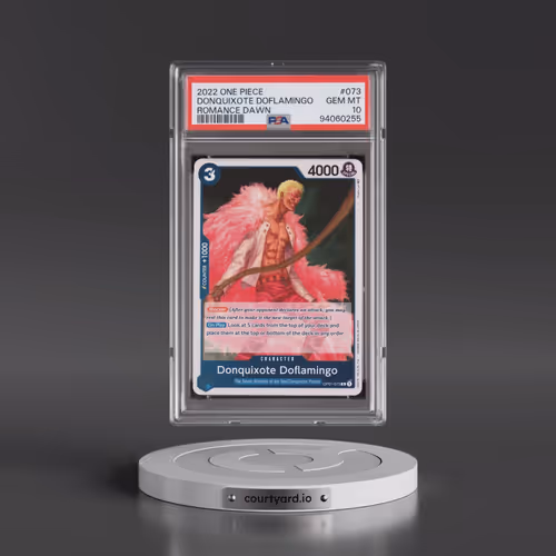 2022 One Piece OP01-Romance Dawn #073 Donquixote Doflamingo (PSA 10 GEM MINT)