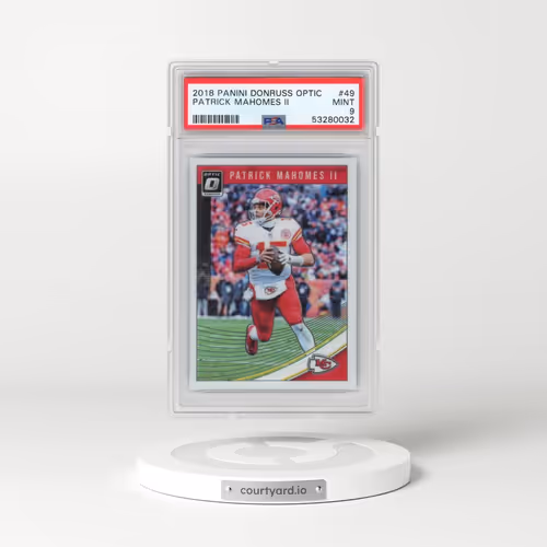 2018 Panini Donruss Optic #49 Patrick Mahomes II (PSA 9 MINT)