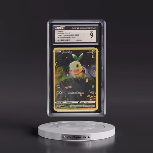 2023 Crown Zenith #GG31/GG70 Turtwig - Galarian Gallery Holo (CGC 9 MINT)