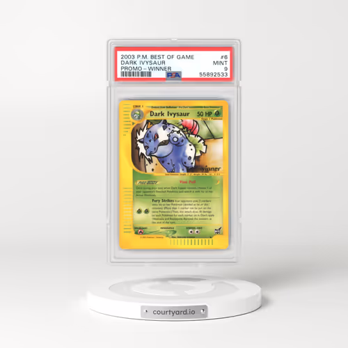 2003 Pokémon Best of Game Promo #6 Dark Ivysaur - Winner (PSA 9 MINT)