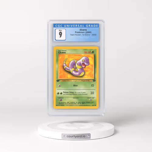 2000 Team Rocket #56/82 Ekans - 1st Edition 1st Edition (CGC 9 MINT)