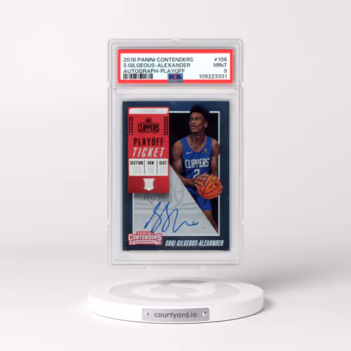 2018 Panini Contenders #106 Shai Gilgeous-Alexander - Autograph-Playoff (PSA 9 MINT)