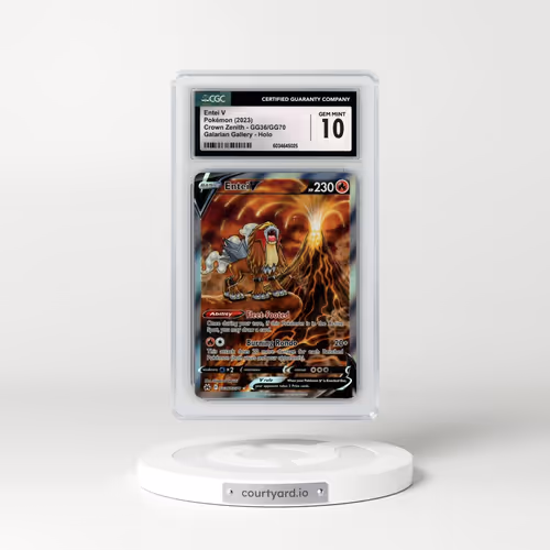 2022 Crown Zenith #GG36/GG70 Entei V - Holo (CGC 10 GEM MINT)