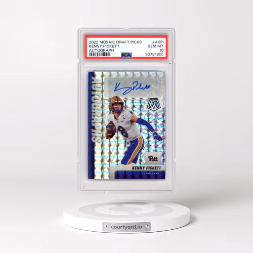 2022 Panini Mosaic Draft Picks Autographs #AKPI Kenny Pickett (PSA 10 GEM MINT)