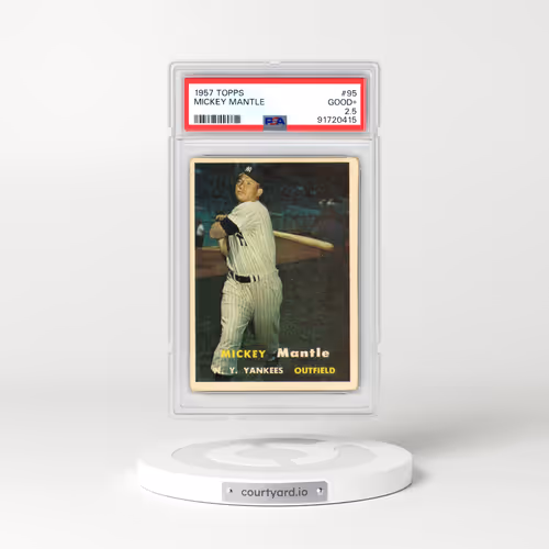 1957 Topps #95 Mickey Mantle (PSA 2.5 GOOD+)