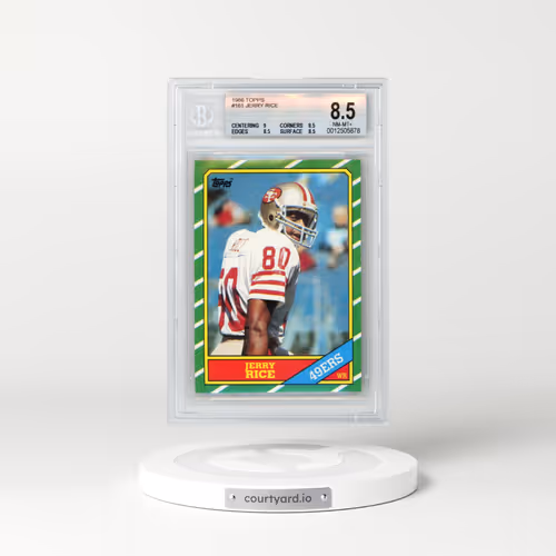 1986 Topps #161 Jerry Rice (BGS 8.5 NM-MT+)