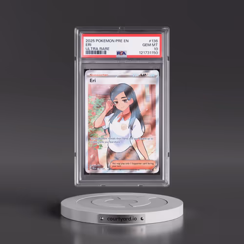 2025 Pokémon Pre EN-Prismatic Evolutions #136 Eri - Ultra Rare (PSA 10 GEM MINT)