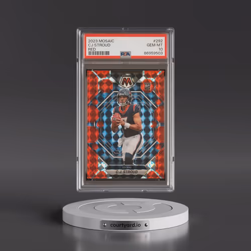 2023 Panini Mosaic #292 CJ Stroud - Red (PSA 10 GEM MINT)