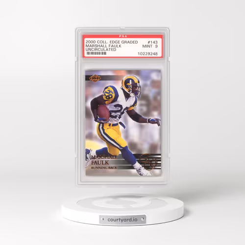 2000 Collector's Edge Graded #143 Marshall Faulk - Uncirculated (PSA 9 MINT)