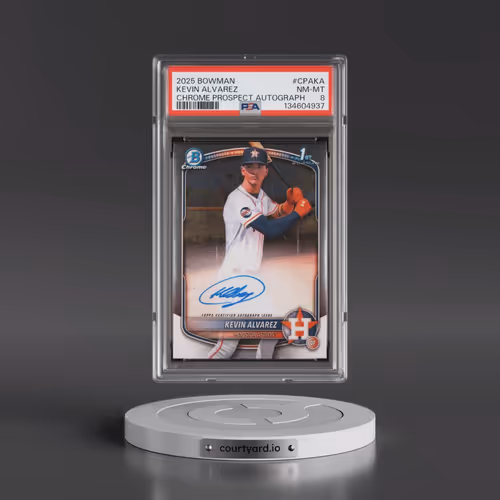 2025 Bowman Chrome Prospect Autographs #CPAKA Kevin Alvarez (PSA 8 NM-MT)