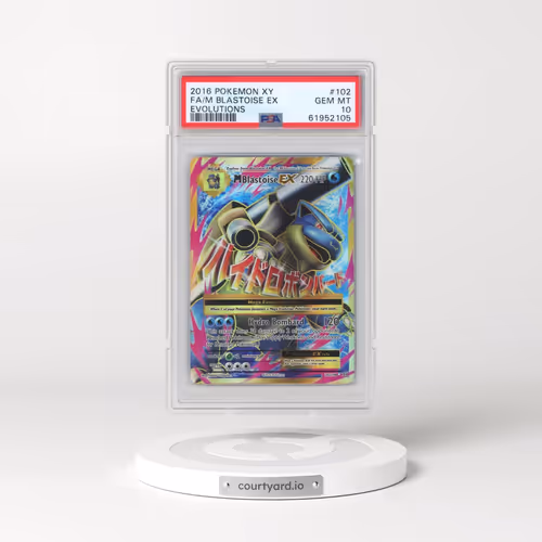 2016 Pokémon XY Evolutions #102 M Blastoise EX - Holo Full Art (PSA 10 GEM MINT)