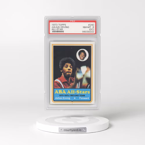1973 Topps #240 Julius Erving (PSA 8 NM-MT)