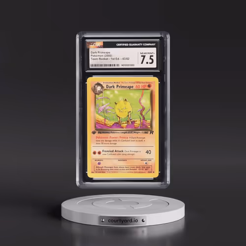 2000 Team Rocket #43/82 Dark Primeape - 1st Edition 1st Edition (CGC 7.5 NM+)