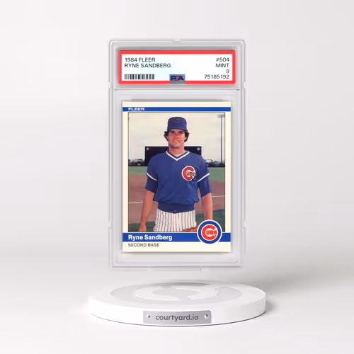 1984 Fleer #504 Ryne Sandberg (PSA 9 MINT)
