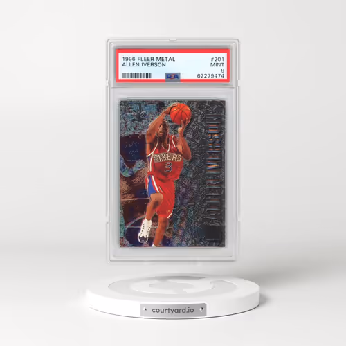 1996 Metal #201 Allen Iverson (PSA 9 MINT)