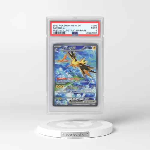 2023 Pokémon Mew EN-151 #202 Zapdos EX - Holo Special Illustration Rare (PSA 9 MINT)