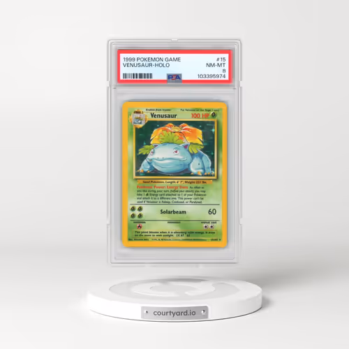 1999 Pokémon Game #15 Venusaur - Holo (PSA 8 NM-MT)
