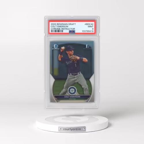 2023 Bowman Draft #BDC42 Colt Emerson - Chrome-Refractor (PSA 9 MINT)