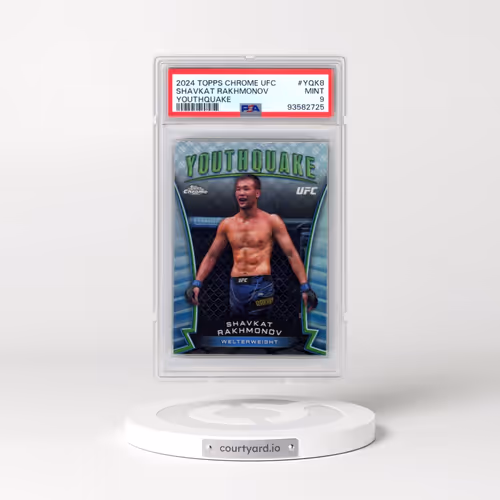 2024 Topps Chrome UFC Youthquake #YQK8 Shavkat Rakhmonov (PSA 9 MINT)