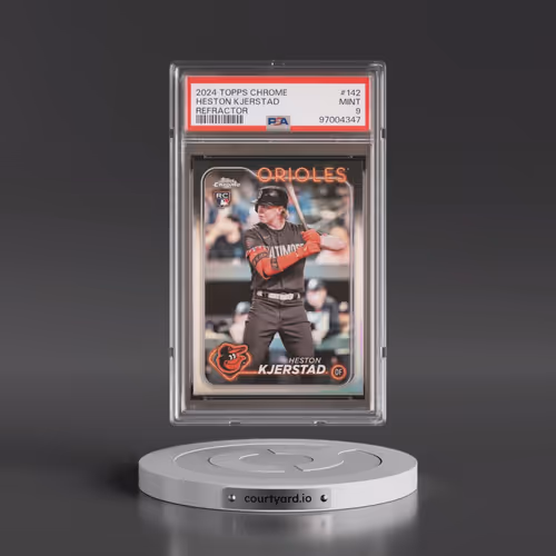 2024 Topps Chrome #142 Heston Kjerstad - Refractor (PSA 9 MINT)