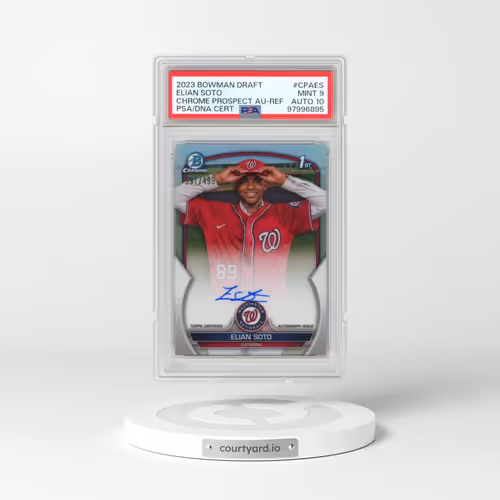 2023 Bowman Draft Chrome Prospect Autograph #CPAES Elian Soto - Refractor (PSA 9 MINT)