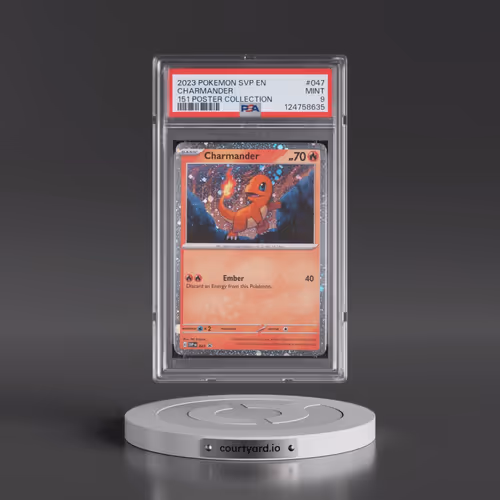 2023 Pokémon Svp EN-SV Black Star Promo #047 Charmander - 151 Poster Collection (PSA 9 MINT)