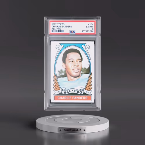 1972 Topps #264 Charlie Sanders - All-Pro (PSA 6 EX-MT)