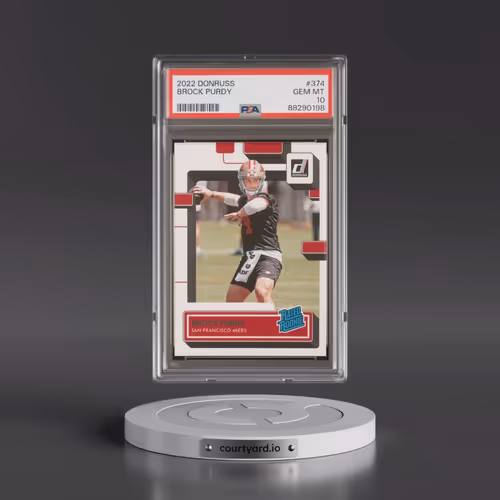 2022 Panini Donruss #374 Brock Purdy (PSA 10 GEM MINT)