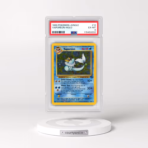 1999 Pokémon Jungle #12 Vaporeon - Holo (PSA 6 EX-MT)