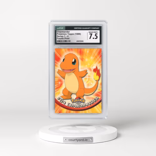 1999 Series 1 (Oval Nintendo Seal) #4 Charmander - Fourth Print (Red Logo) (CGC 7.5 NM+)