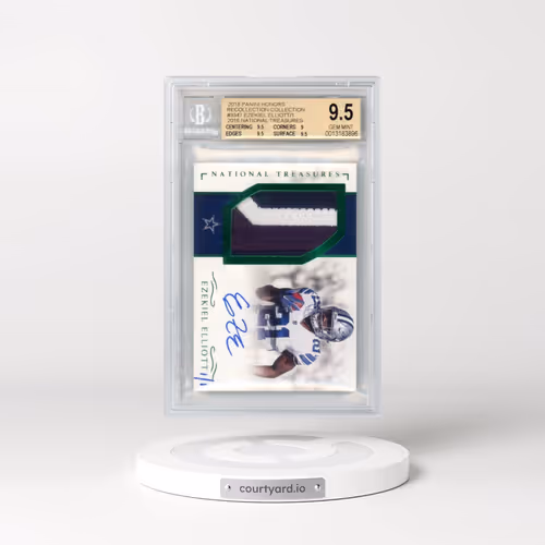 2018 Panini Honors Recollection Collection #3347 Ezekiel Elliott/1/2016 National Treasures Rookie Ma