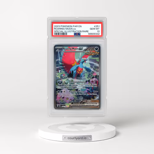 2023 Pokémon Par EN-Paradox Rift #251 Roaring Moon EX - Holo Special Illustration Rare (PSA 10 GEM M