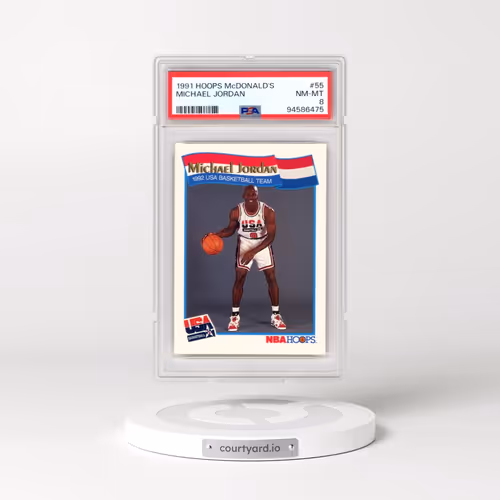 1991 Hoops McDonald's #55 Michael Jordan (PSA 8 NM-MT)