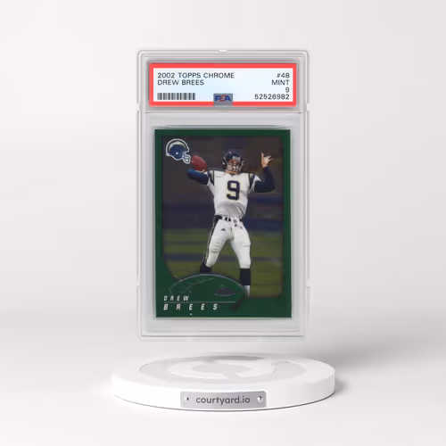 2002 Topps Chrome #48 Drew Brees (PSA 9 MINT)