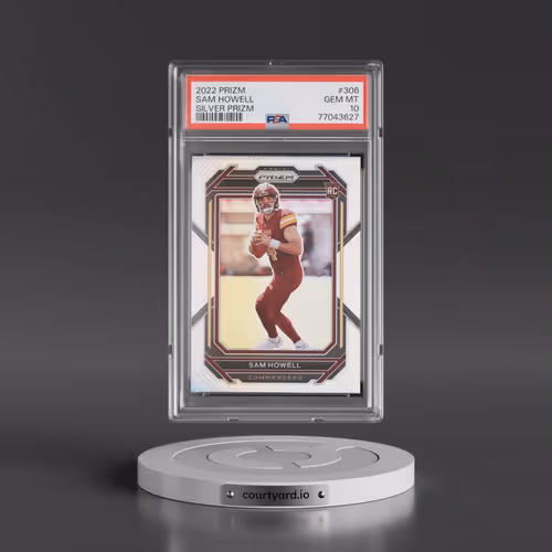 2022 Panini Prizm #306 Sam Howell - Silver Prizm (PSA 10 GEM MINT)